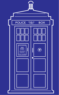 This blueprint of the TARDIS from Doctor Who was created for a laser engraver. Details are simplified, but strong enough to clearly show the spirit of the subject.
